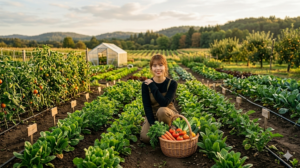農業経営をする女性