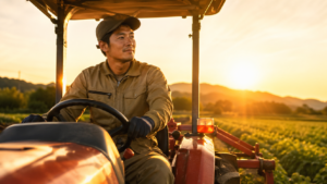 農業に前向きな男性