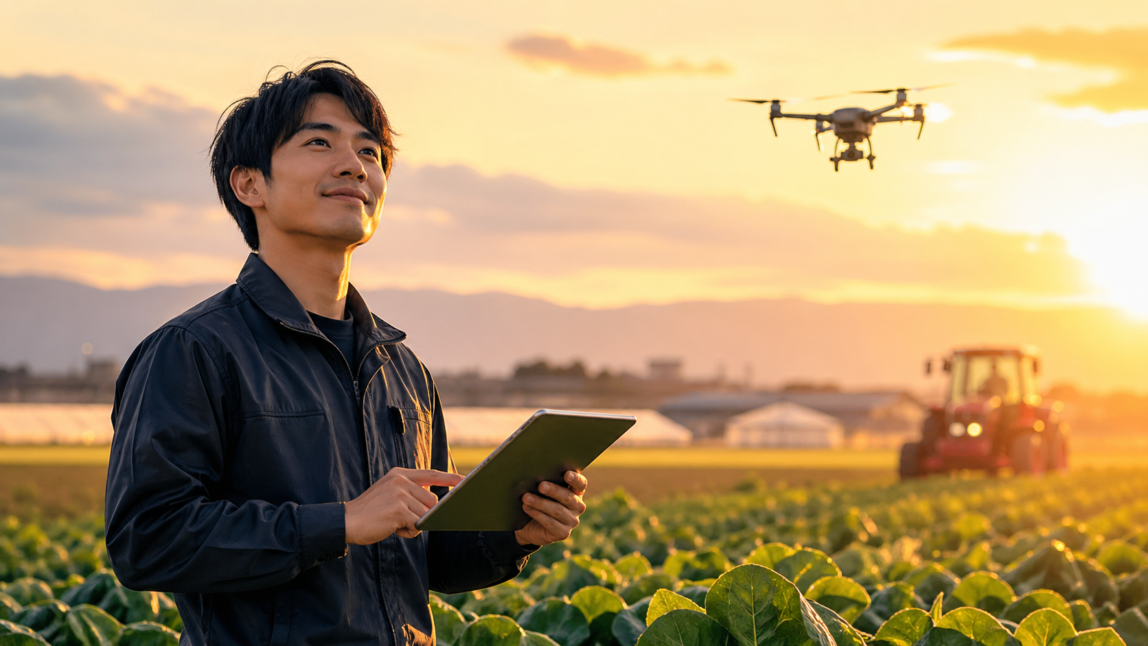 スマート農業に前向きな男性