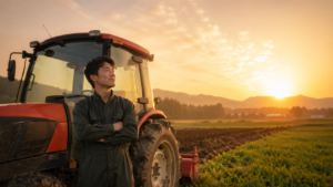 農場で迎える黄金の時間