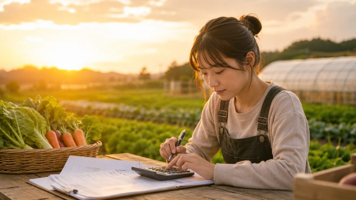 農場での計画と収穫